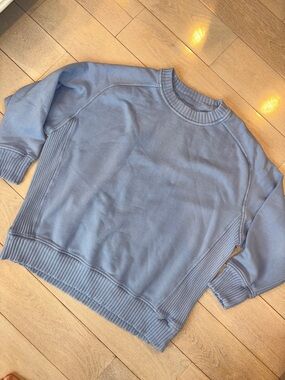 aerie Crewneck Sweatshirt in Dusty Blue